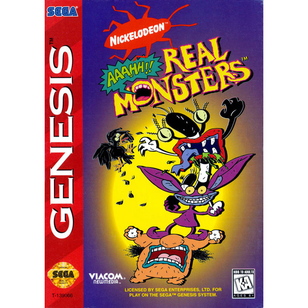 Aaahh Real Monsters - Genesis - Used - Cart Only