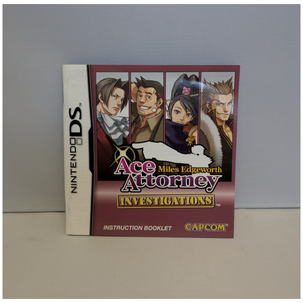 Ace Attorney Investigations Miles Edgeworth Manual Only