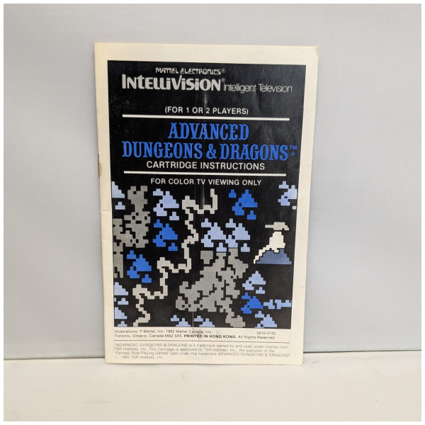 Adv Dungeons & Dragons Manual Only
