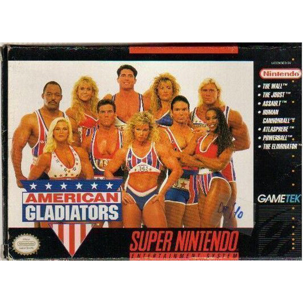 American Gladiators Super Nintendo SNES Used Cart Only
