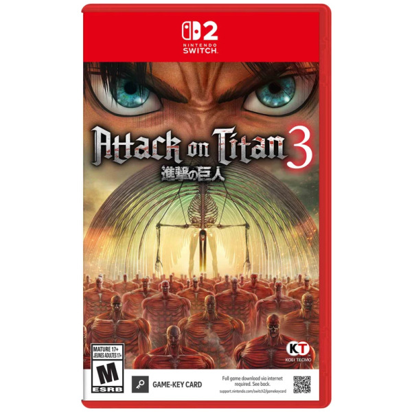 Attack on Titan 3 (Game-Key Card) - Switch 2 PREORDER - ESTIMATED SHIP DATE DEC 10 2026