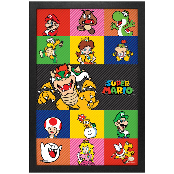2D Friends Foes Super Mario 11 quot X17 quot Framed Print PNP Games Online Store 2D Friends Foes Super Mario 11 quot X17 quot Framed Print PNP Games Online Store