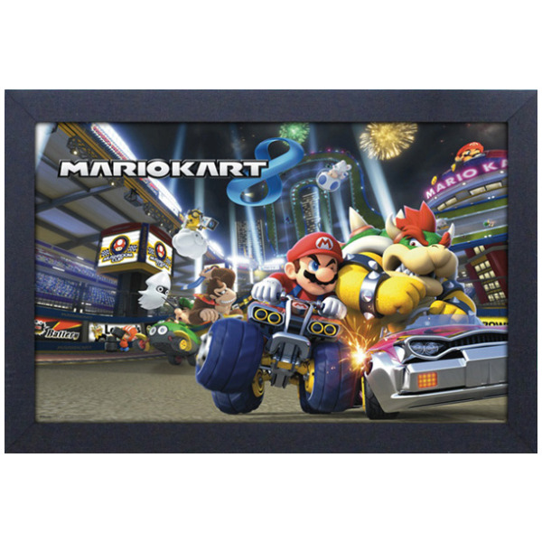 Mario Kart 8 Mario & Bowser Do Battle 11"X17" Framed Print [Pyramid America]