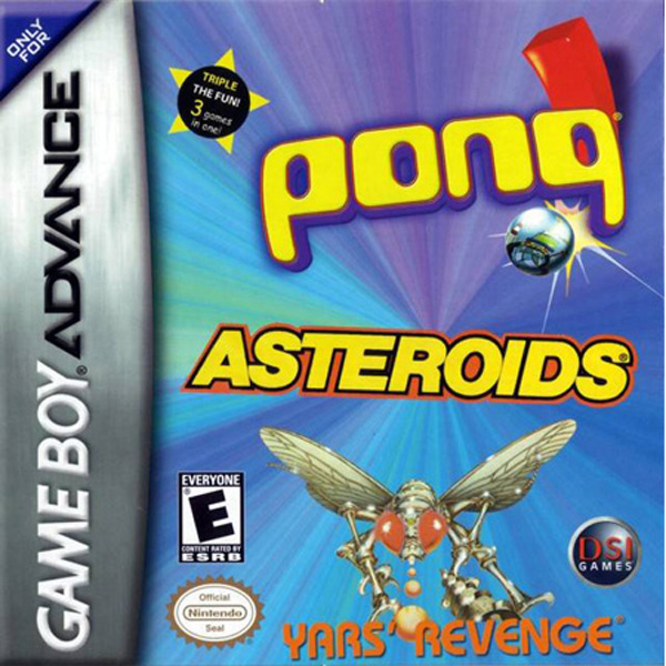 Asteroids/Pong/Yars Revenge - Game Boy Advance - Used - Cart Only