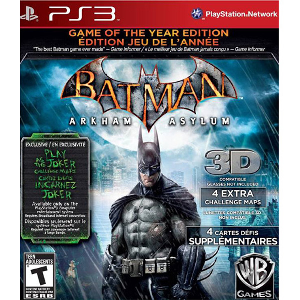 Batman Arkham Asylum GOTY - PlayStation 3 PS3 - Used - Disc Only