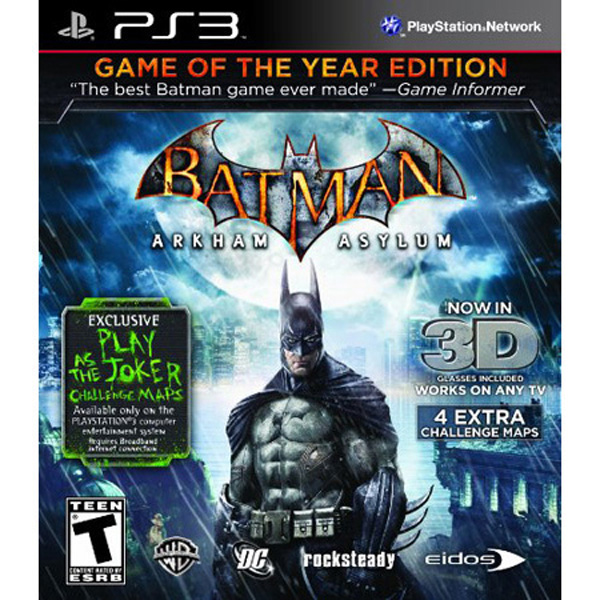 Batman Arkham Asylum Game of the Year Edition - PlayStation 3 PS3 - Used