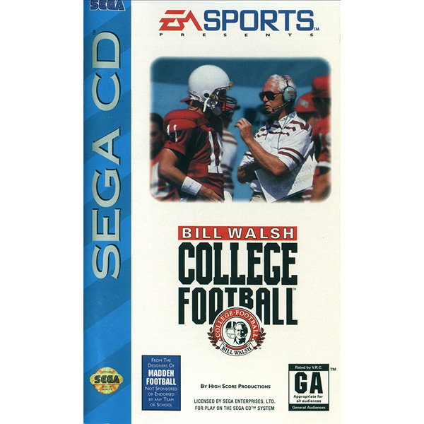 Bill Walsh College Football - Sega CD - Used - Disc Only
