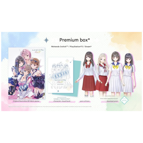 Blue Reflection Quartet Shoujo-Tachi No Kiseki Premium Edition (JP) - Switch PREORDER - ESTIMATED SHIP DATE JUL 30 2026