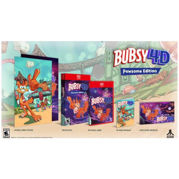Alternative view of Bubsy 4D Pawsome Edition - Switch 2 PREORDER - ESTIMATED SHIP DATE MAY 22 2026
