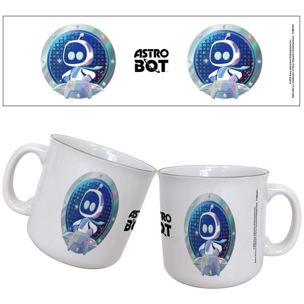 Astro Bot Badge Camper Ceramic Mug 20 oz.