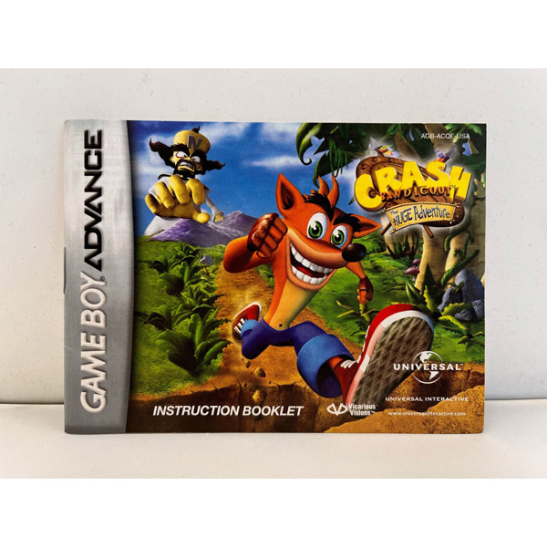 Crash Bandicoot Huge Adventure Manual PNP Games Online Store Crash Bandicoot Huge Adventure Manual PNP Games Online Store