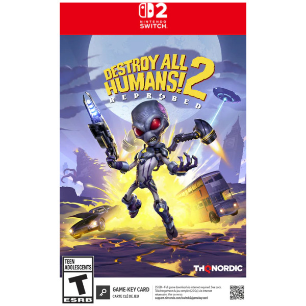 Destroy All Humans 2 Reprobed (Game-Key Card) - Switch 2 PREORDER - ESTIMATED SHIP DATE SEP 15 2026