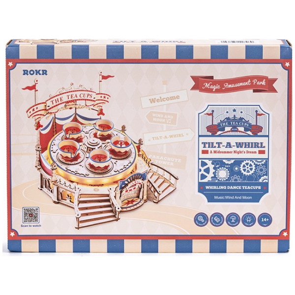 ROKR Amusement Park - Tilt a Whirl Wooden DIY Kit