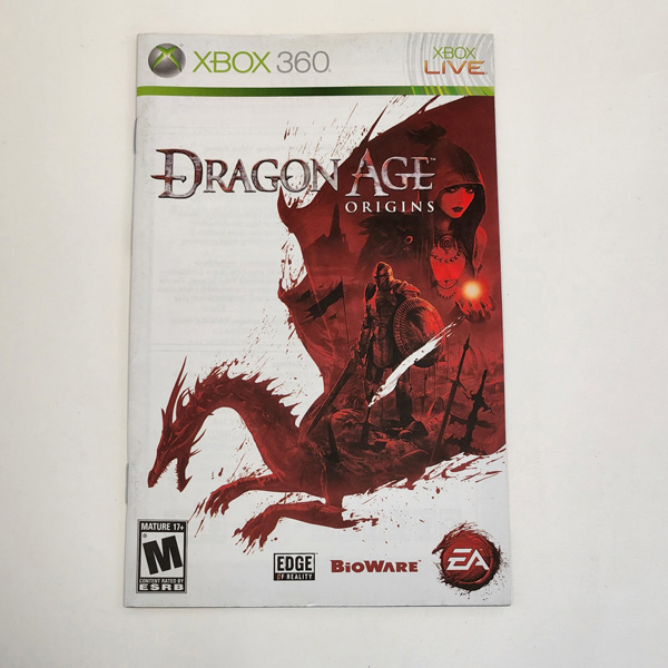 DRAGON AGE ORIGINS MANUAL - - PNP Games Online Store