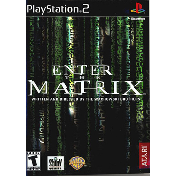 PS2 Playstation 2 PAL enter the matrix promo press presse