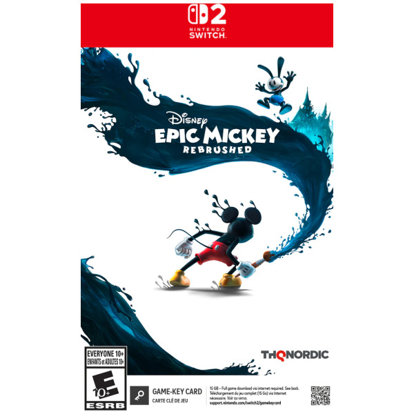 Disney Epic Mickey Rebrushed (Game-Key Card) - Switch 2 PREORDER - ESTIMATED SHIP DATE OCT 6 2026