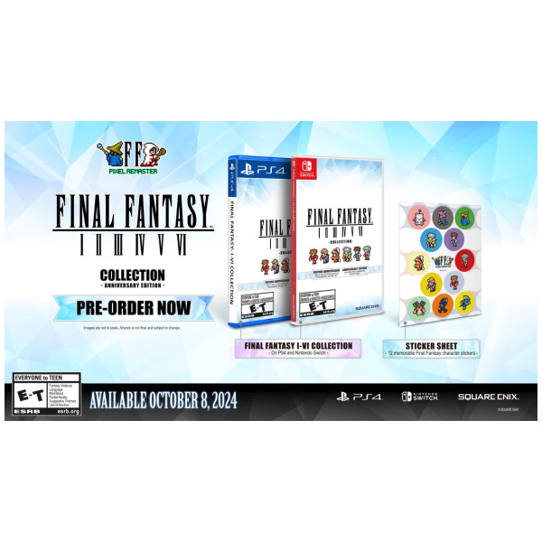 Alternative view of Final Fantasy I-VI Collection Anniversary Edition - PlayStation 4 PS4