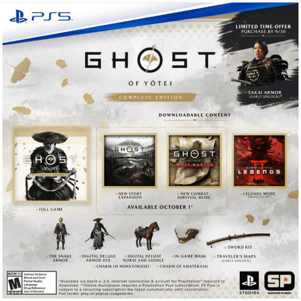 Alternative view of Ghost of Yotei Complete Edition - PlayStation 5 PS5 PREORDER - ESTIMATED SHIP DATE OCT 1 2026