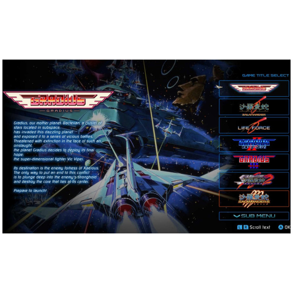 Alternative view of Gradius Origins (Gradius 2 Cover) - Switch