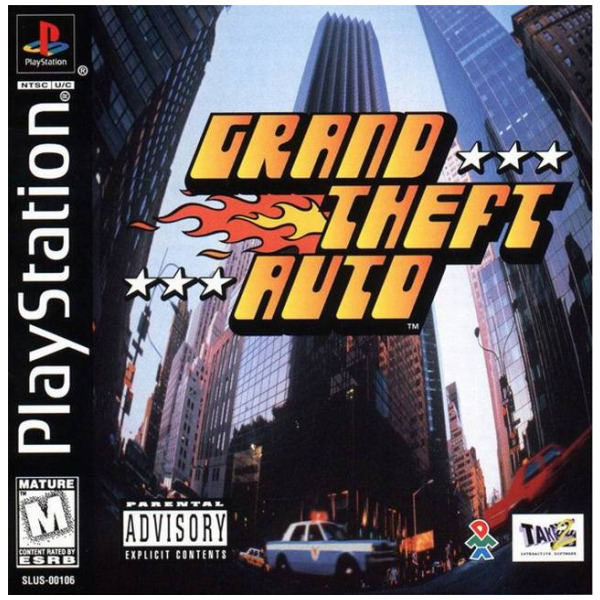 GTA Grand Theft Auto - PlayStation PS1 - Used - Disc Only