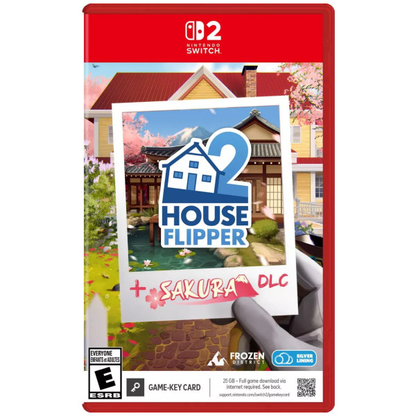 House Flipper 2 + Sakura DLC (Game-Key Card) - Switch 2 PREORDER - ESTIMATED SHIP DATE AUG 31 2026