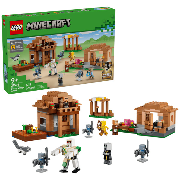 Alternative view of Minecraft Evoker Village Attack LEGO Set (21596)