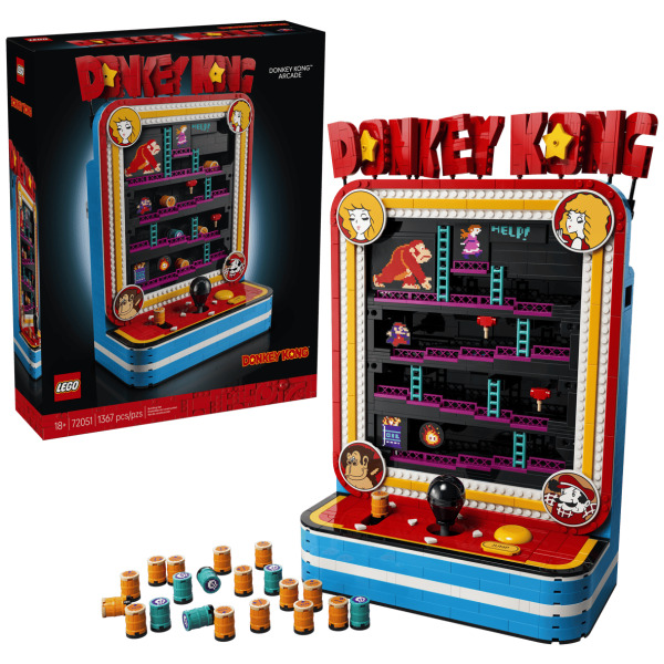 Alternative view of Nintendo Donkey Kong Arcade LEGO Set (72051)