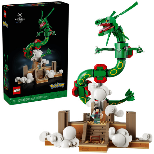 Alternative view of Pokemon Rayquaza LEGO Set (72168)