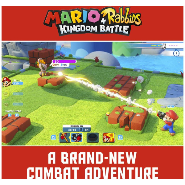 Alternative view of Mario + Rabbids Kingdom Battle - Switch