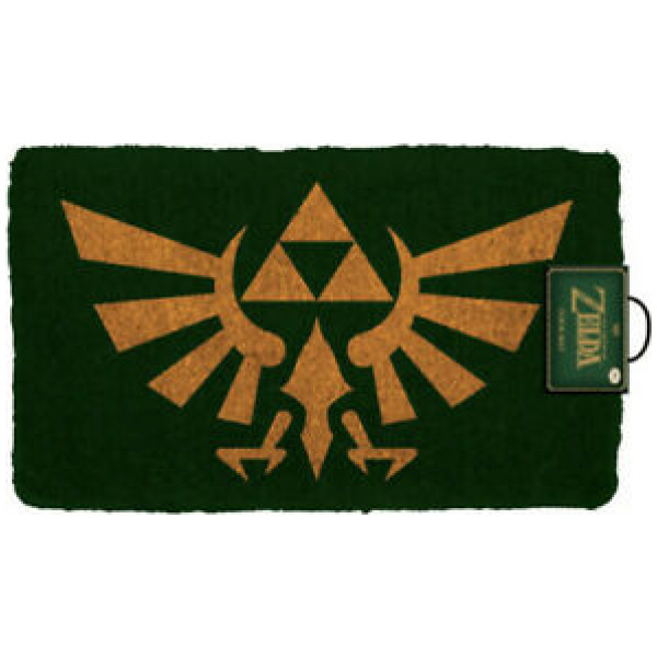 Legend of Zelda Hyrule Crest Non-Skid Back Coir Door Mat