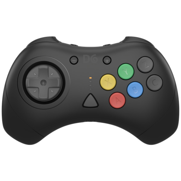 Alternative view of Black D6 Dreamcast Wireless Controller for Dreamcast, Switch and PC