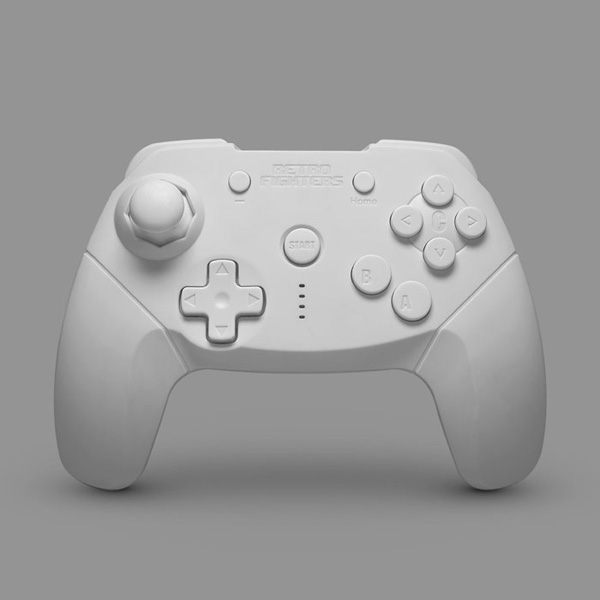 White Brawler64 Bluetooth NSO Edition Wireless Controller for N64