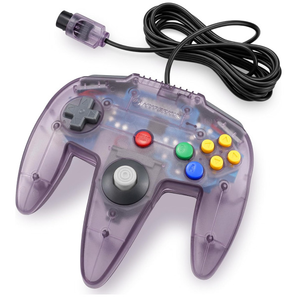Alternative view of Amethyst Purple Nintendo 64 "Captain" Premium Controller [Hyperkin]