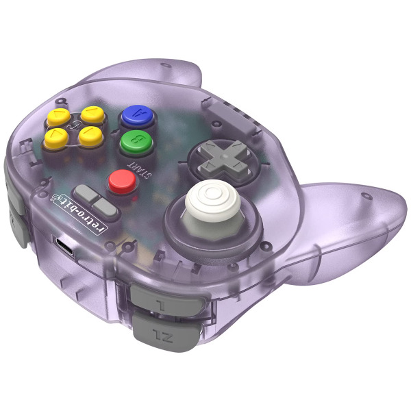 Alternative view of Atomic Purple V2 Tribute 64 N64/NSWitch/USB Wireless Controller