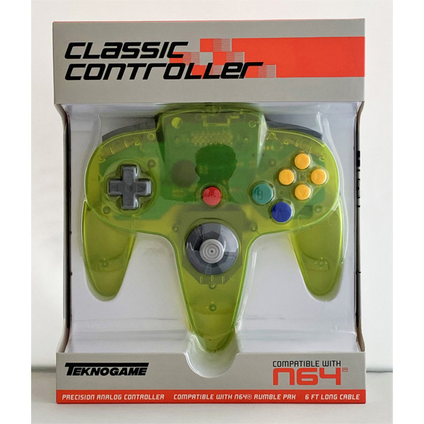 Extreme Green Wired Controller for Nintendo 64 - - PNP Games