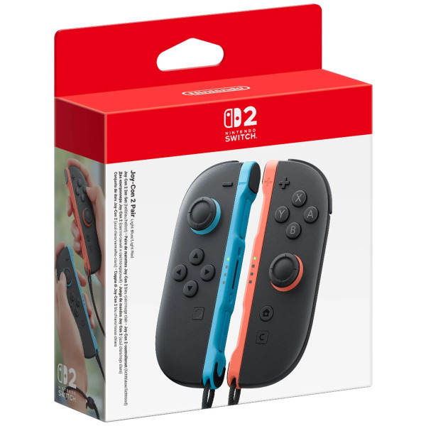 Nintendo Switch 2 Light Blue Light Red Joy Con 2 Controller 2 Pack