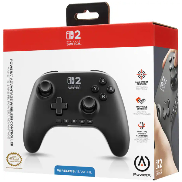 Black Advantage Wireless Controller Switch 2