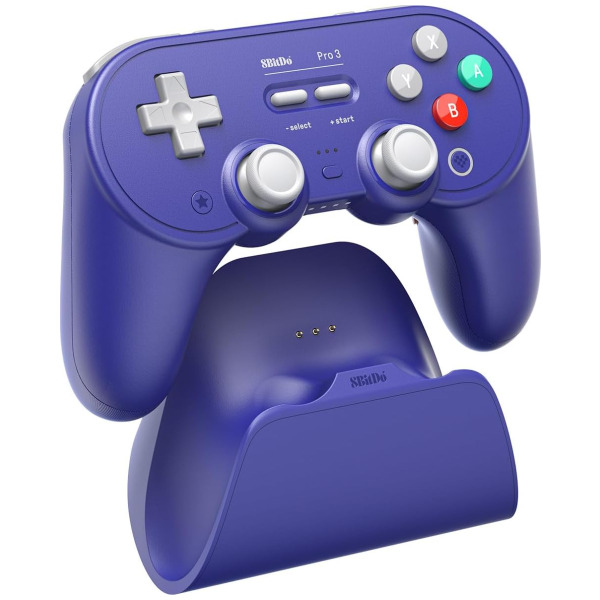 Alternative view of 8BitDo Pro 3 Bluetooth Gamepad Controller Purple Edition for NS2/SW/PC/Mobile