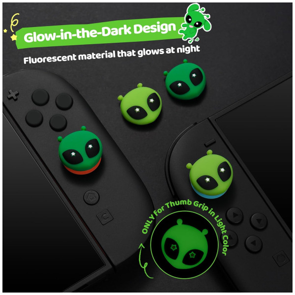 Alternative view of Alien Invasion Thumb Grips (Set of 4) for Switch 2 Joy-Con