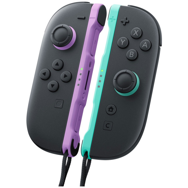 Alternative view of Nintendo Switch 2 Light Purple Light Green Joy Con 2 Controller 2 Pack Bundle