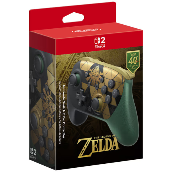 Nintendo Switch 2 Pro Controller The Legend of Zelda 40th