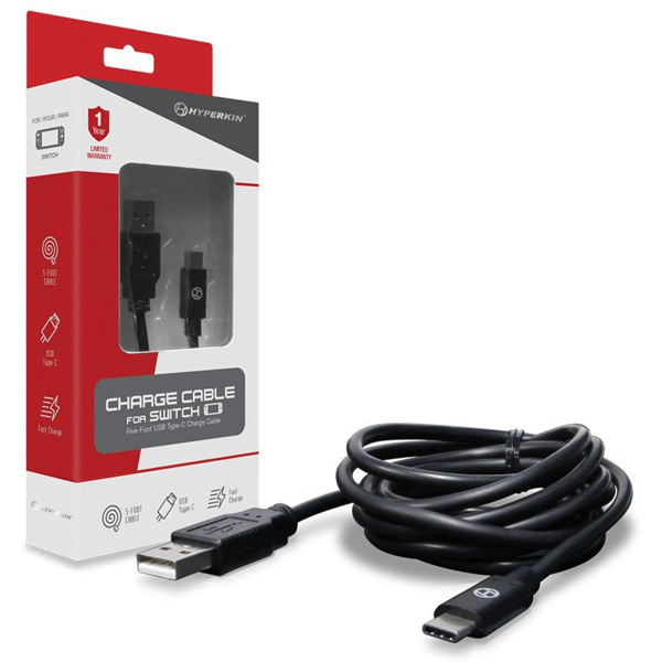 Nintendo Switch Type C to USB Charge Data Transfer Cable 5Ft