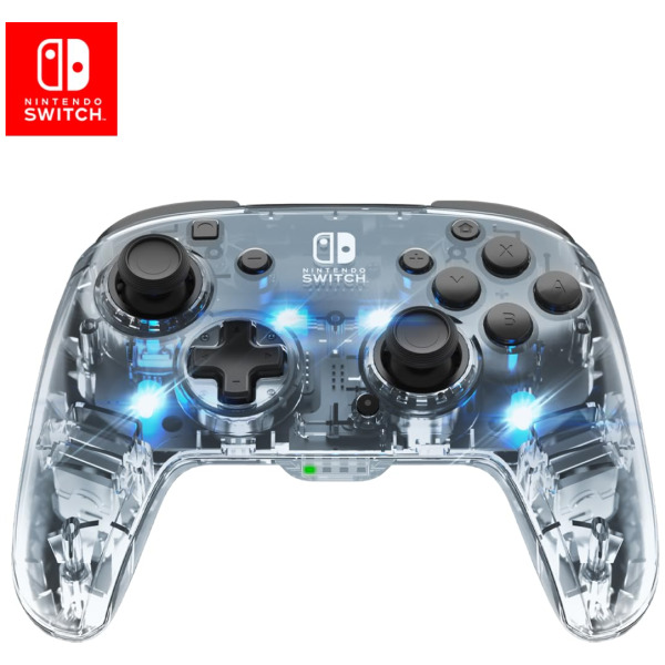 Clear Afterglow Deluxe Wireless Controller for Nintendo Switch - CLEARANCE OPEN BOX - READ DESCRIPTION