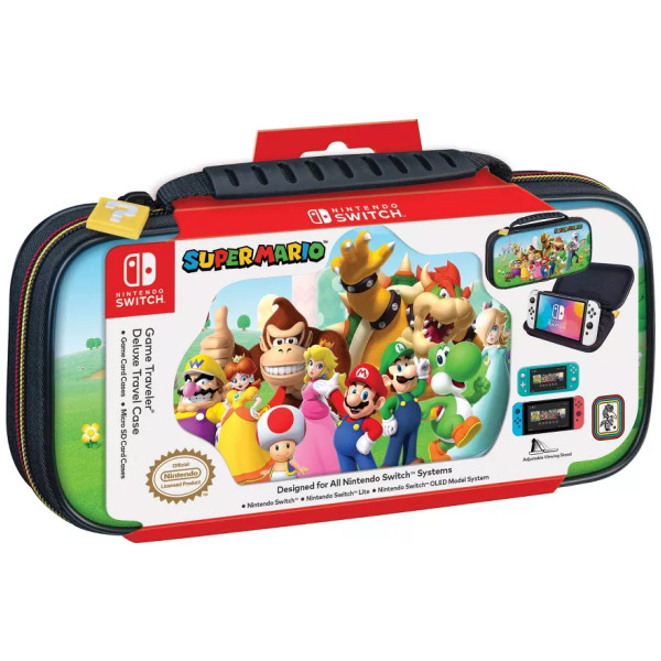 Game Traveler Super Mario Deluxe Travel Case Nintendo Switch Lite Oled ...