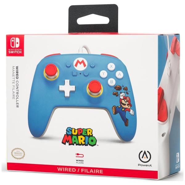 Brick Breaker Mario Wired Controller for Switch PNP Games