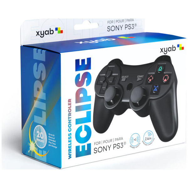Black ECLIPSE Wireless Controller for PS3 - CLEARANCE OPEN BOX - READ DESCRIPTION