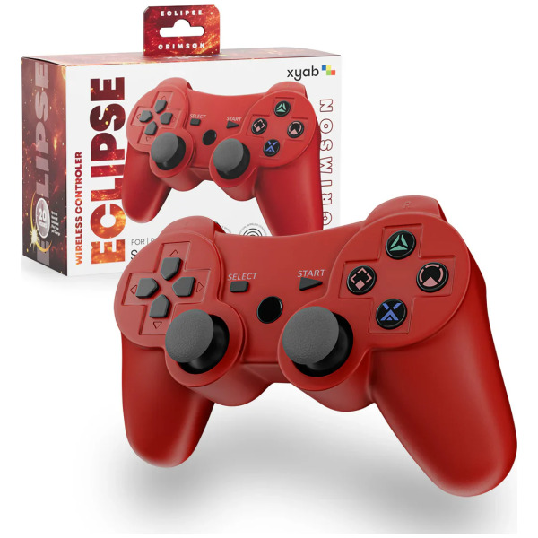 Crimson Red ECLIPSE Wireless Controller for PS3 - CLEARANCE OPEN BOX - READ DESCRIPTION