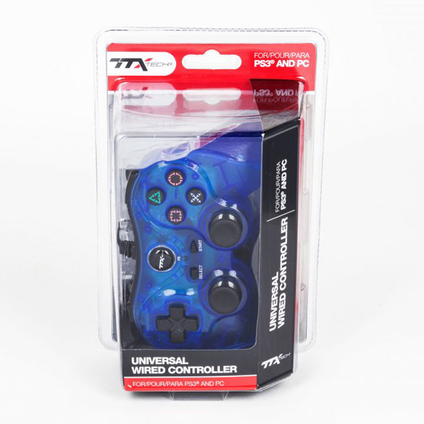 Clear Blue USB Wired Controller for P3/PC