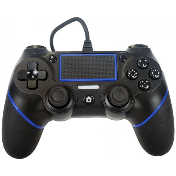 Alternative view of Black Phantom Wired Controller for P4