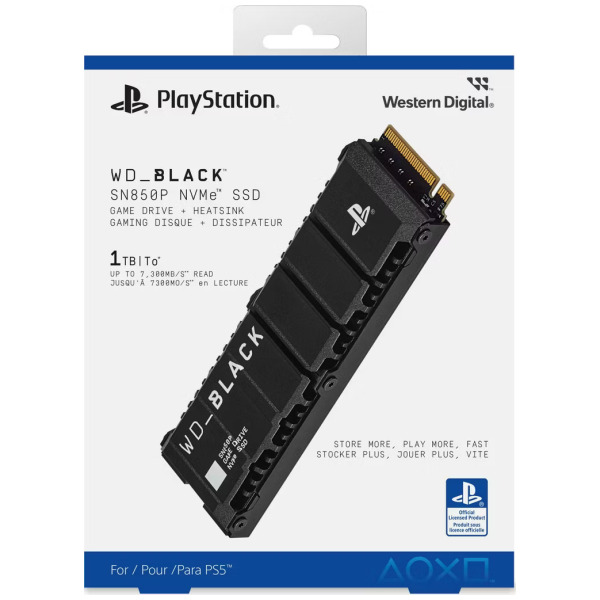 1TB SN850P WD_Black NVMe SSD for PS5